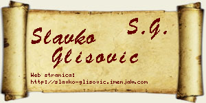 Slavko Glišović vizit kartica